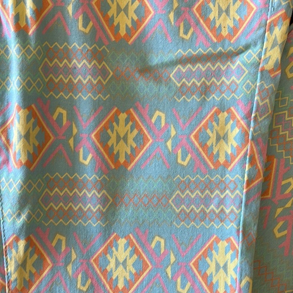 Aztec Print / 90s Colors / 2010s Style Jeggings Pants - Picture 2 of 2